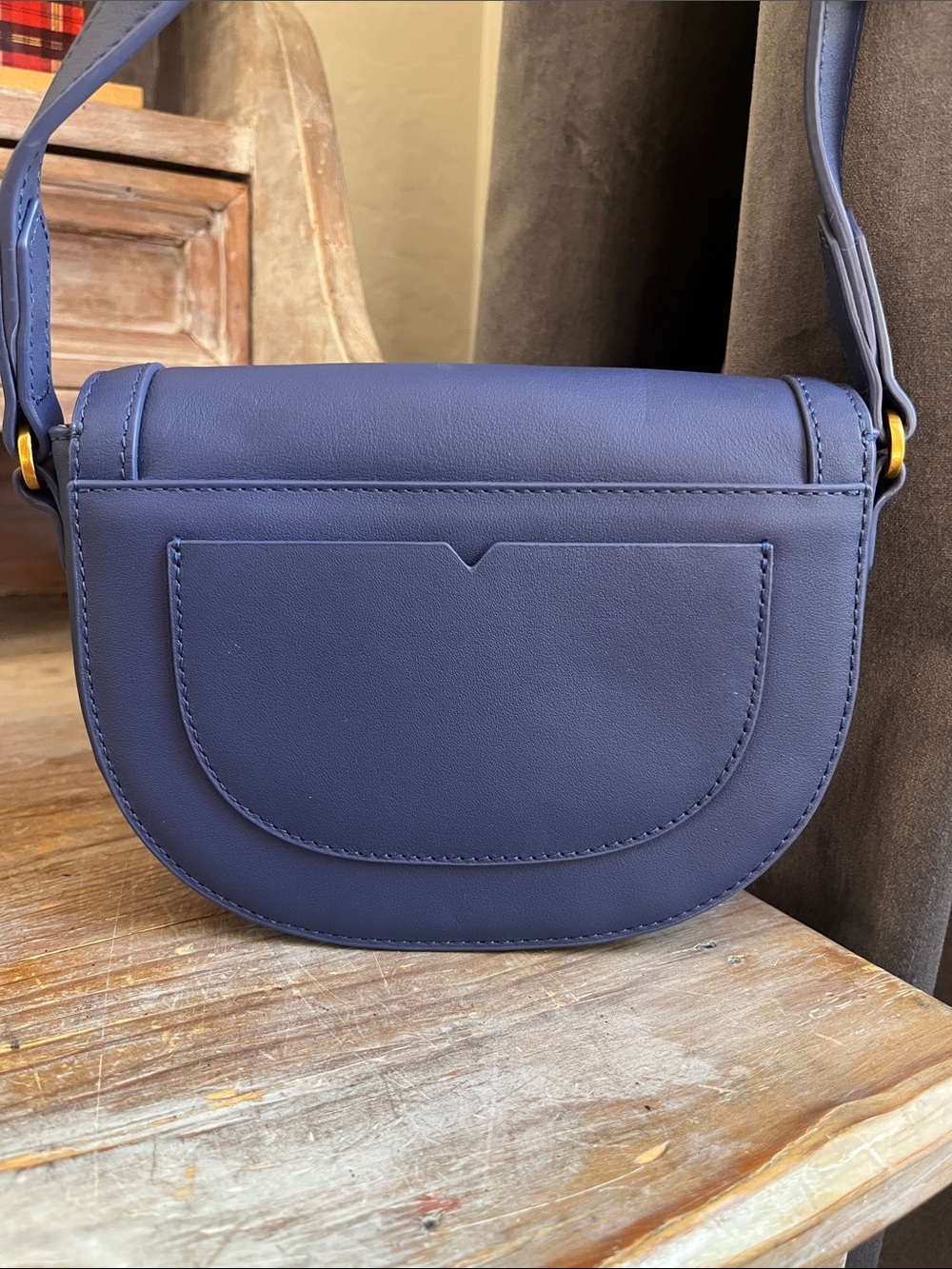 💙 Boden Iris Leather Mini Satchel Blue Crossbody Shoulder Bag - Picture 2 of 11